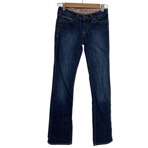 Mavi Olivia Medium Wash Low Rise Bootcut Jeans Y2K Womens 25 Blue Denim Western
